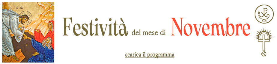 Festività del mese di Novembre Festività del mese di Novembre